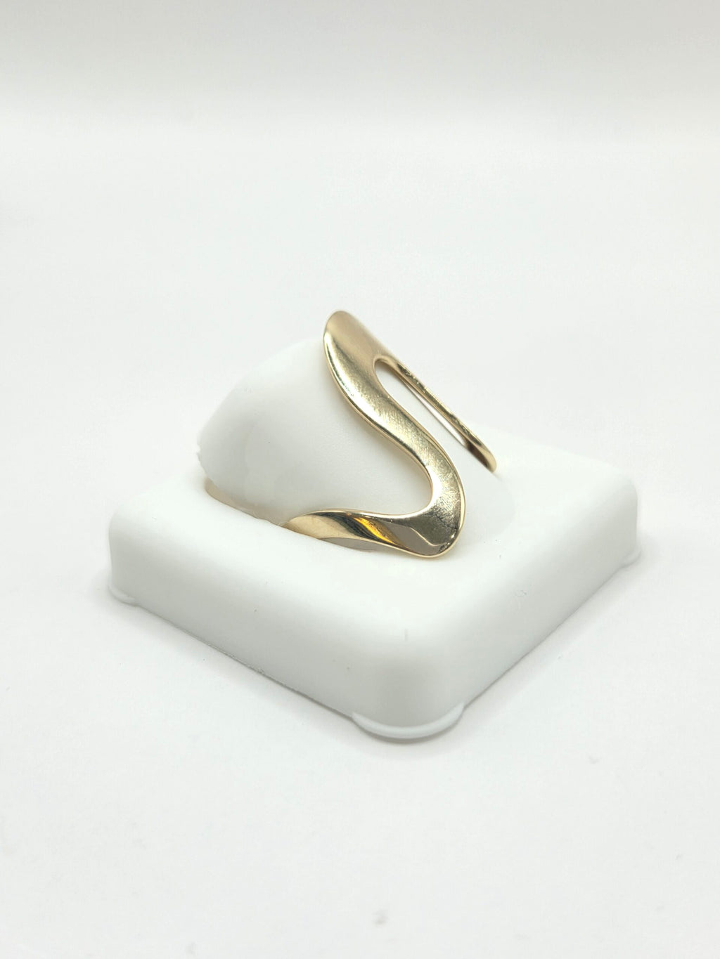 10K YELLOW GOLD ASYMETRIC WOMAN'S RING – 7/7.5/8 – JY Jewelry Wholesale