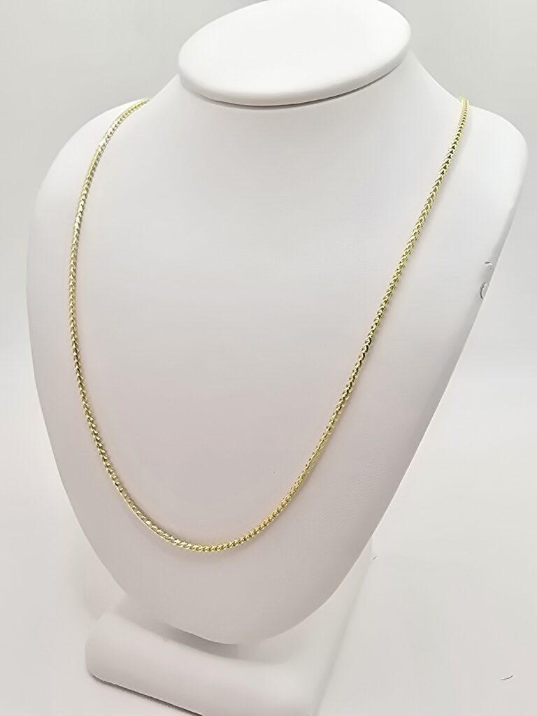 10K SOLID FRANCO CHAIN – 24" 1.3MM – JY Jewelry Wholesale