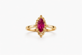10K ELEGANT ROUND RING WITH HOT PINK STONE – 7 – JY Jewelry Wholesale