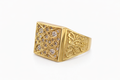 10K SMALL SQUARE ROSETTA MAN'S RING – 12 – JY Jewelry Wholesale