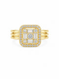 10K SQUARE RING – 8 3.2GR – JY Jewelry Wholesale