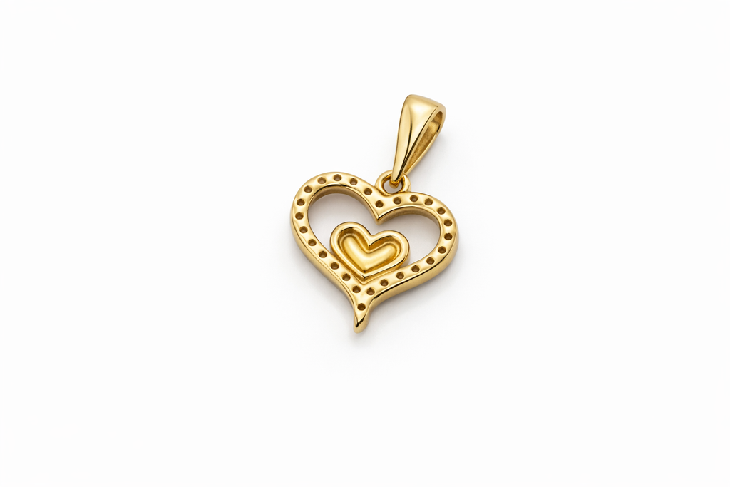 10K NATURAL DIAMOND SMALL HEART PENDANT – JY Jewelry Wholesale