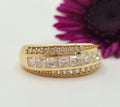 14K CZ DETAIL WEDDING BAND MEN'S RING – 7.5 – JY Jewelry Wholesale