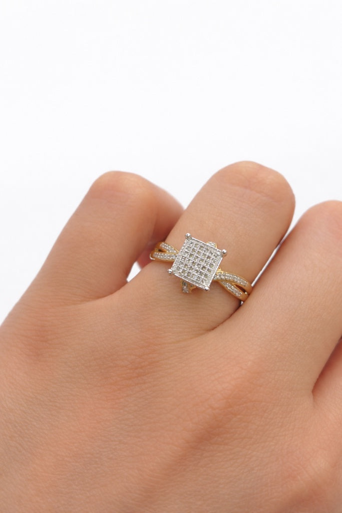 10K DELICATE SQUARE DIAMOND RING – 7 – JY Jewelry Wholesale