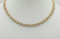 14K SMALL WHITE CZ HEARTS NECKLACE – 20" – JY Jewelry Wholesale
