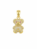 14K SMALL CZ BEAR PENDANT – JY Jewelry Wholesale