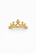 10K CROWN CZ DETAIL RING – 6.5 &7 &8 – JY Jewelry Wholesale