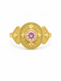 14K VINTAGE STYEL PINK OVAL STONE RING – 8 – JY Jewelry Wholesale