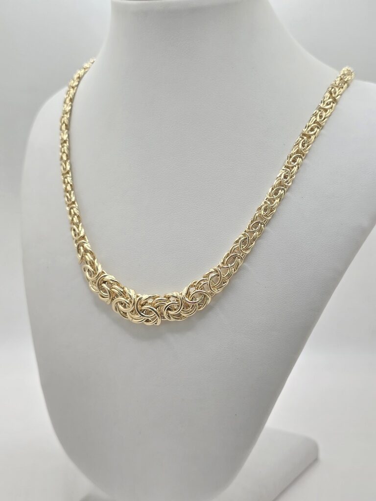 14K BYZANTINE CHAIN – 18" – JY Jewelry Wholesale