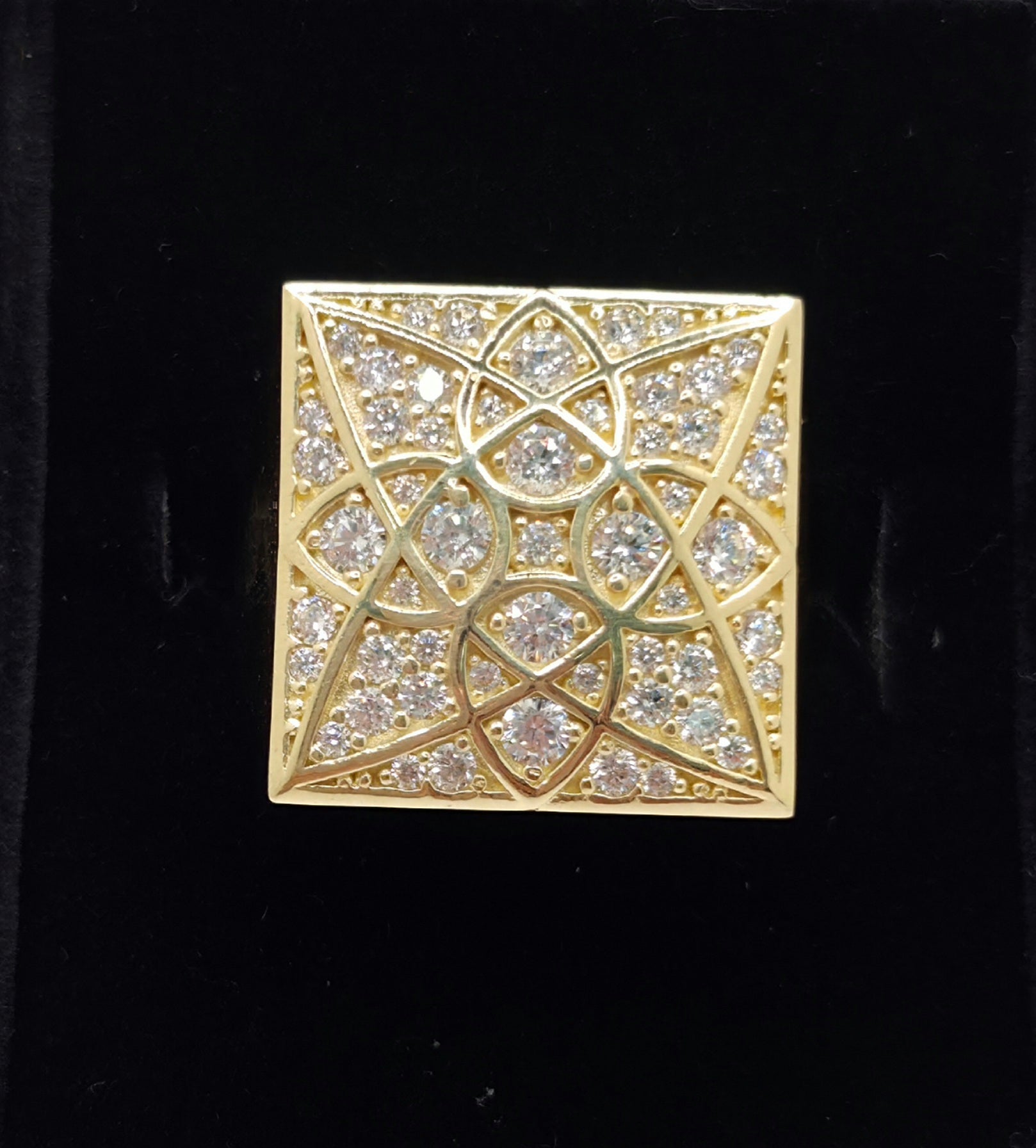 10K ELEGANT SQUARE ROSETTA MEN'S RING – 10 – JY Jewelry Wholesale