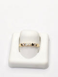 14K CZ AND PLAIN SMALL HEARTS RING – 7 – JY Jewelry Wholesale