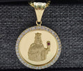 14K CZ ROUND SANTA BARBARA PENDANT – JY Jewelry Wholesale