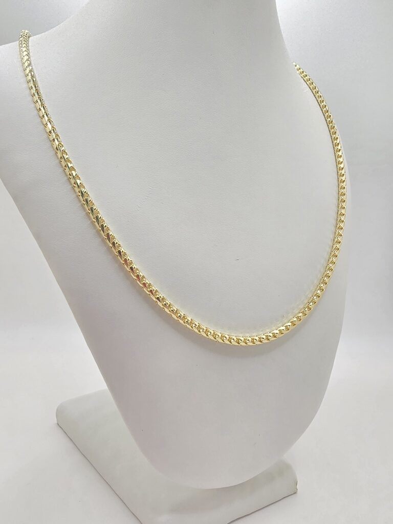 14K SOLID FRANCO CHAIN – 24" 3MM – JY Jewelry Wholesale