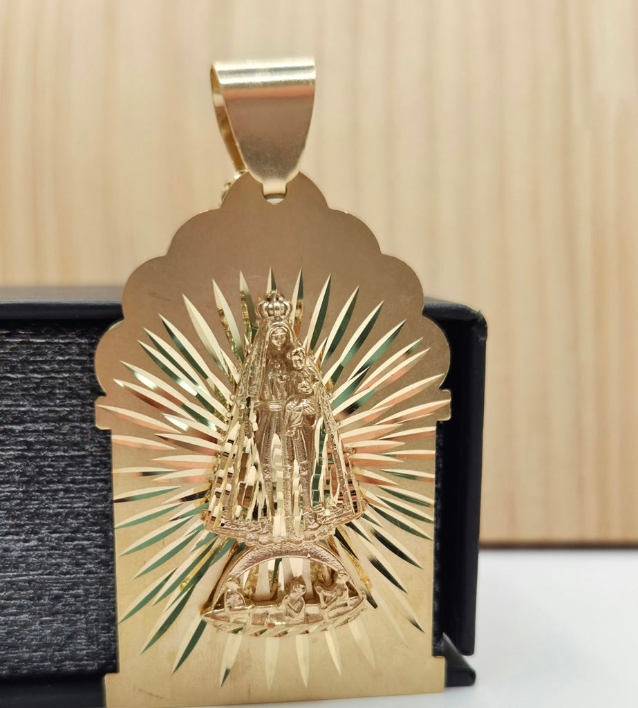 10K DIAMOND CUT FLAT HOUSE STYLE CARIDAD PENDANT – JY Jewelry Wholesale