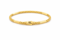 10K YELLOW GOLD BAR DETAILS MODERN FRANCO BRACELET – 8" 4MM – JY Jewelry Wholesale