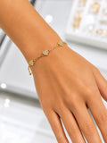 10K HEART ROLO BRACELET – 7" 2MM – JY Jewelry Wholesale
