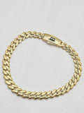 10K PLAIN CERTIFIED MONACO BRACELET – 7.5" 6.5MM – JY Jewelry Wholesale