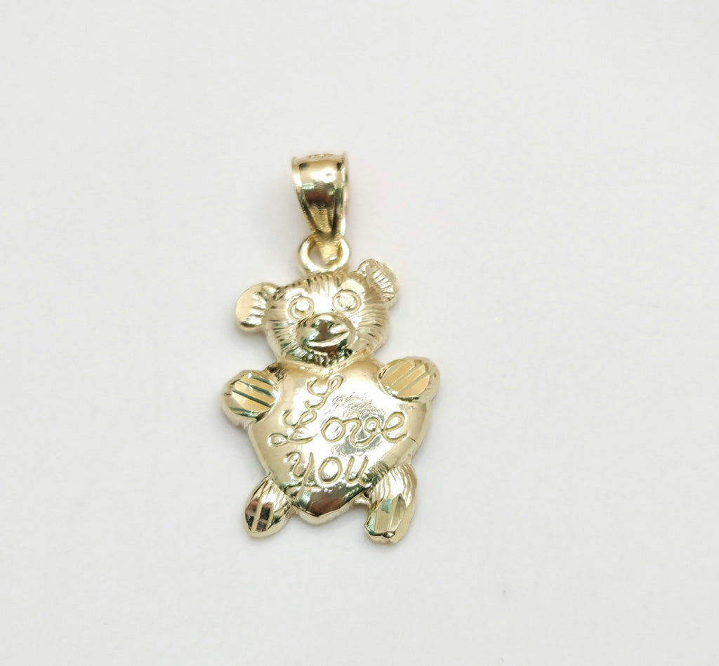 10K LOVE YOU SMALL BEAR PENDANT – JY Jewelry Wholesale