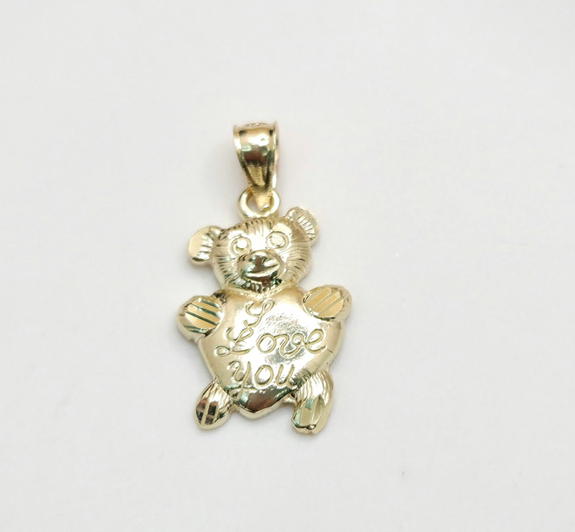 10K LOVE YOU SMALL BEAR PENDANT – JY Jewelry Wholesale