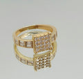 14K DELICATE CZ SQUARE PROMISE RING – 7 & 8 – JY Jewelry Wholesale