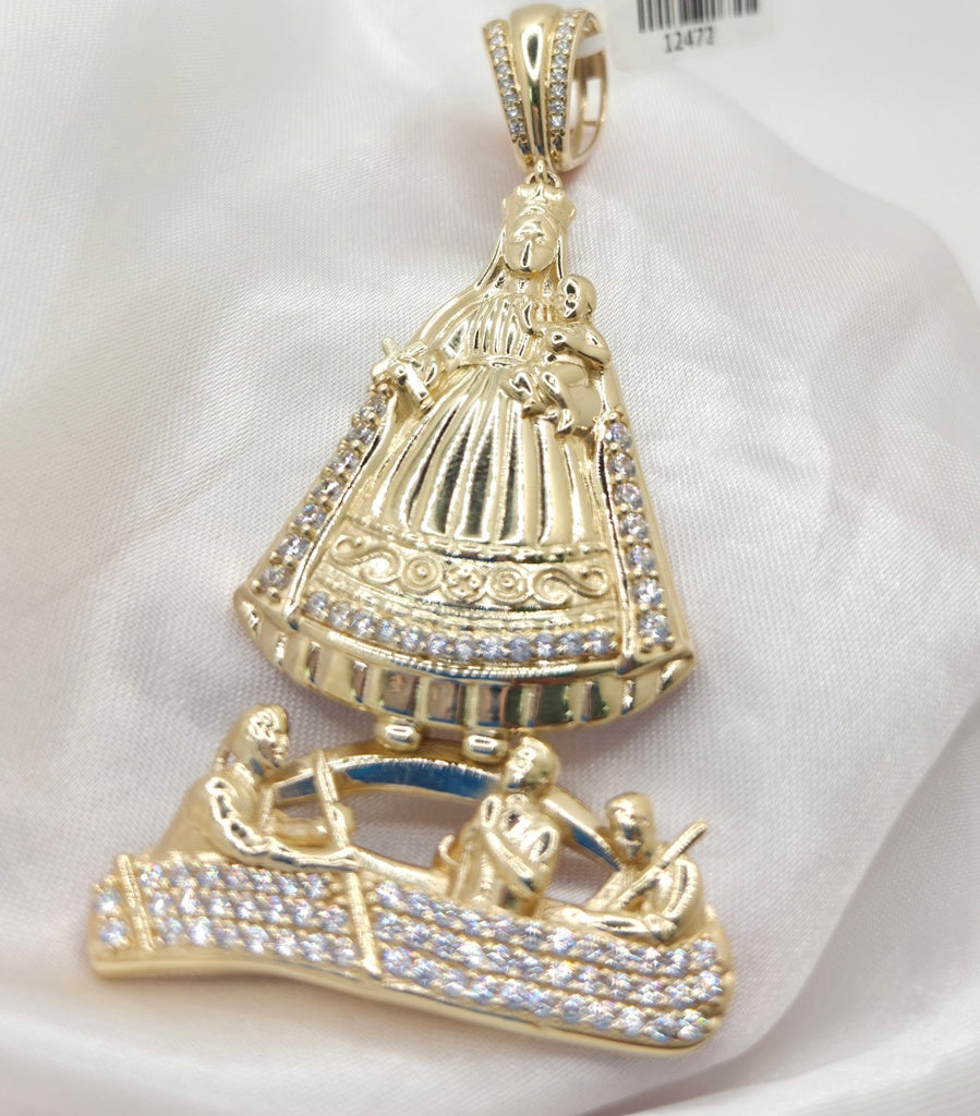 14K ROUND CARIDAD PENDANT CZ – SMALL – JY Jewelry Wholesale