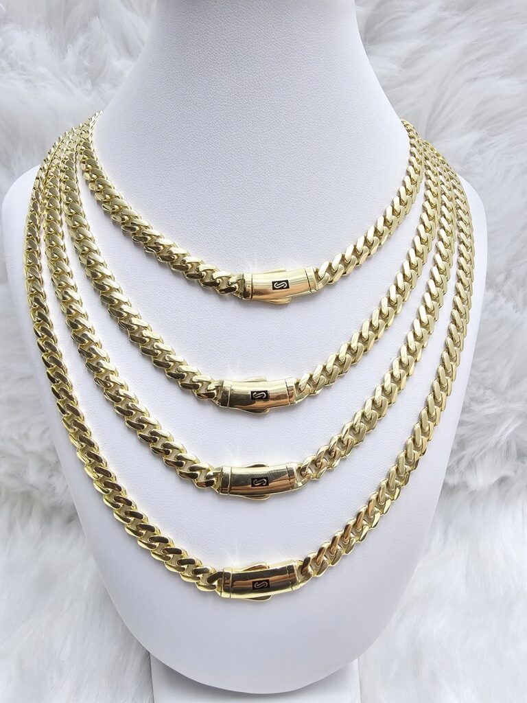 10K PLAIN MONACO CERTIFIED CHAIN 6.5MM 20" 15.8GRS – JY Jewelry Wholesale