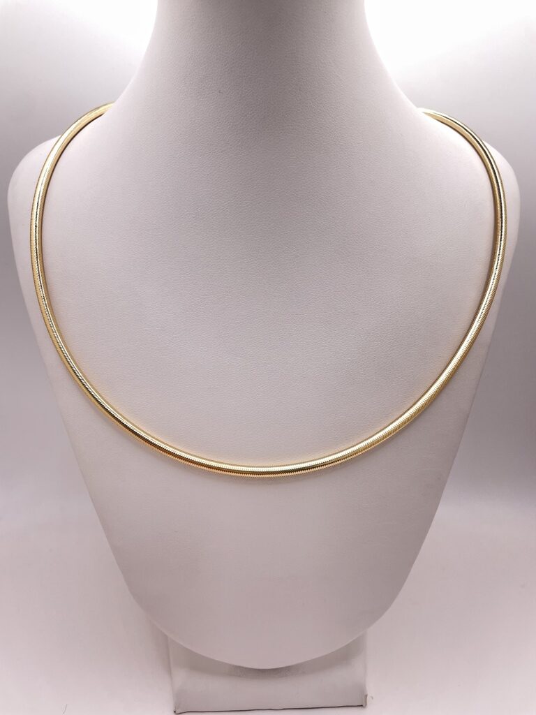 14K FLEXIBLE NECKLACE – 18" 3MM – JY Jewelry Wholesale