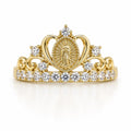 10K VIRGEN DE LA CARIDAD CROWN RING – 7.5 – JY Jewelry Wholesale
