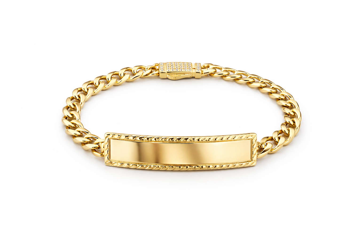 10K CUBAN BABY ID BRACELET – 6" 5MM – JY Jewelry Wholesale