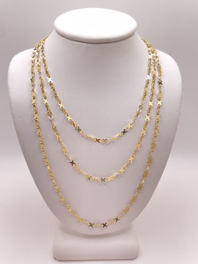 10K FIGURE EIGHT LINK CHAIN – 18" 2.5MM – JY Jewelry Wholesale