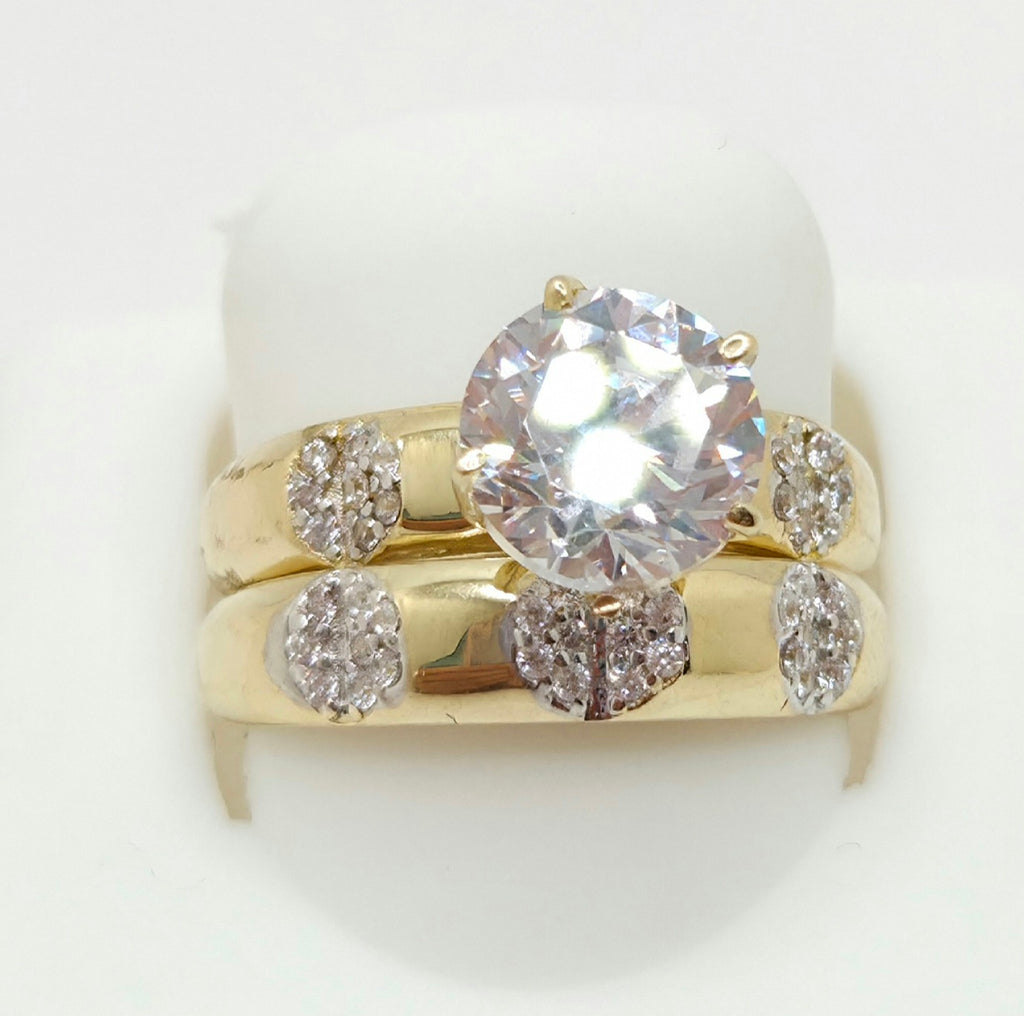 14K CZ DELICATE ENGAGEMENT WOMAN'S RING – 7 – JY Jewelry Wholesale