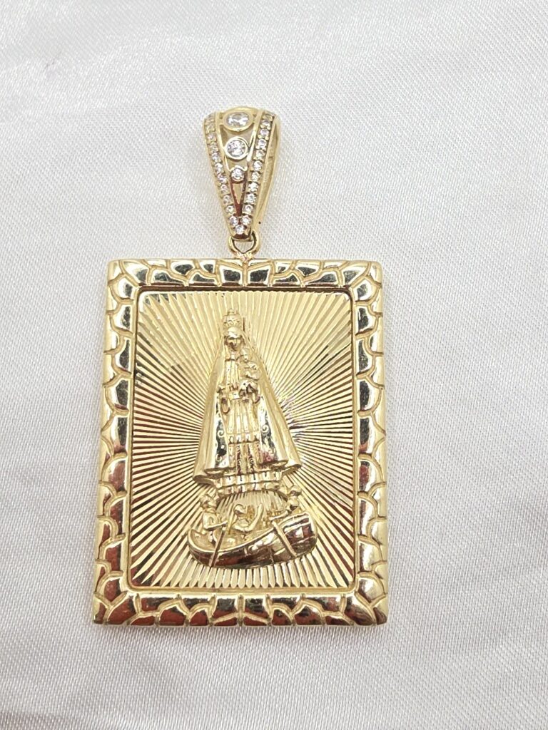 10K MEDIUM SQUARE CARIDAD PENDANT – JY Jewelry Wholesale