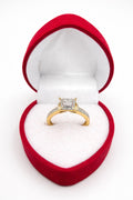 10K SQUARE ELEGANT DIAMOND PROMISE RING – 7/0.26CT – JY Jewelry Wholesale