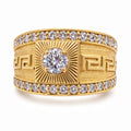 14K CZ MODERN EGYPTIAN RING – 10.5 – JY Jewelry Wholesale