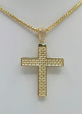 14K SQUARE CUT CROSS PENDANT – JY Jewelry Wholesale