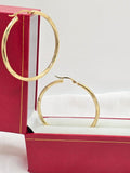10K TWIS HOOPS EARRINGS – 6 3MM – JY Jewelry Wholesale