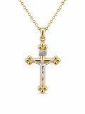 14K SMALL CROSS CHRIST PENDANT – JY Jewelry Wholesale
