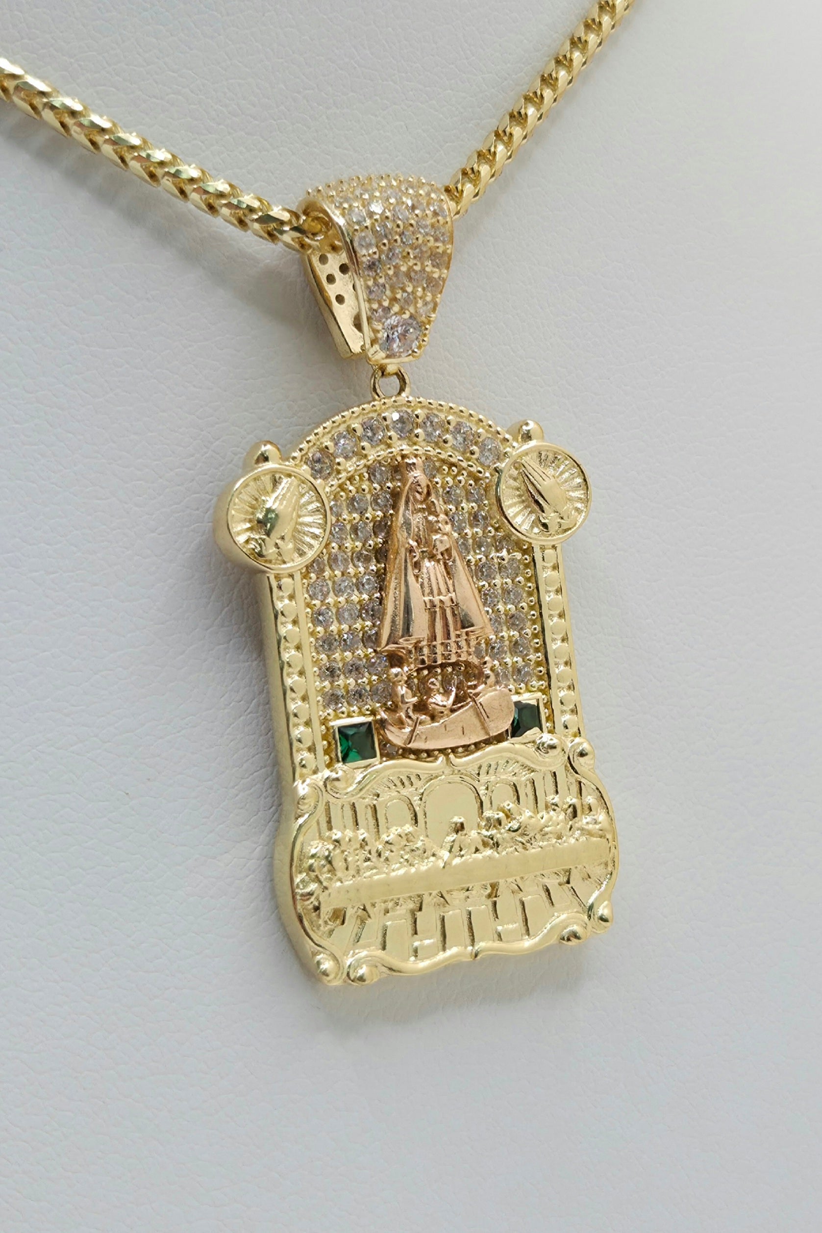 14K CZ HOUSE STYLE CARIDAD PENDANT – JY Jewelry Wholesale