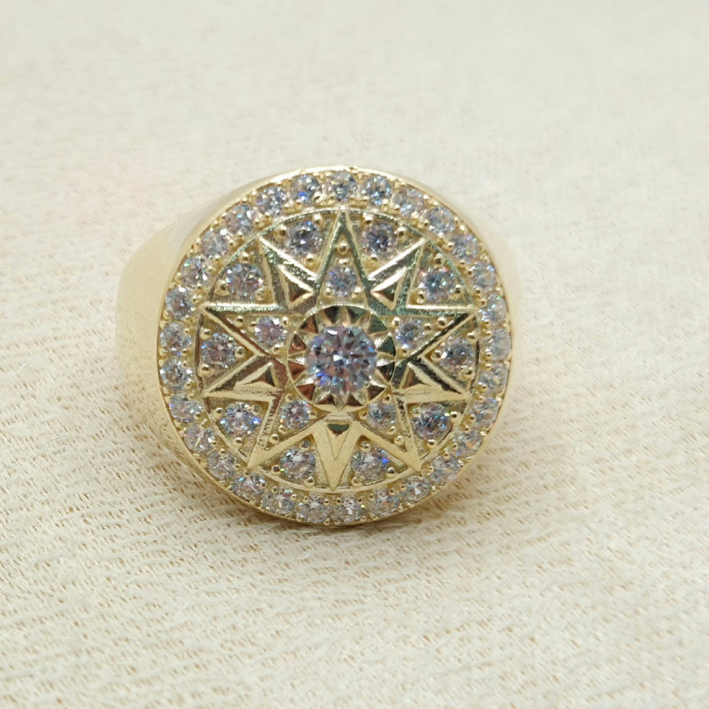 10K CZ ELEGANT ROUND MEN'S RING – 10 – JY Jewelry Wholesale