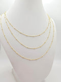 10K BEAD CHAIN – 18" – JY Jewelry Wholesale