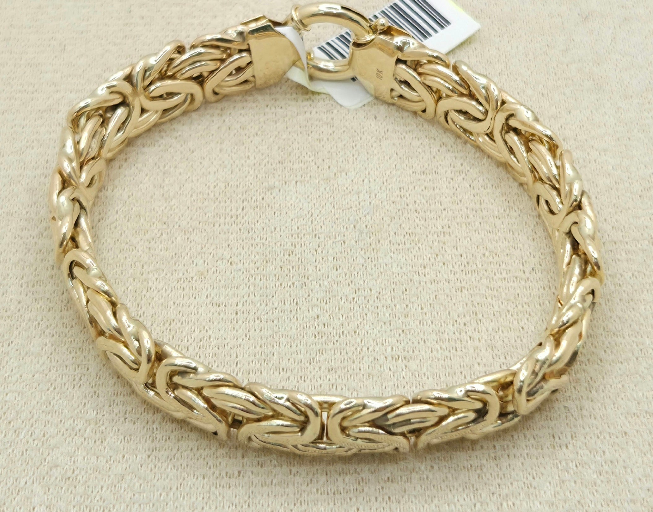10K BYZENTINE BRACELET – 7" 10.5MM – JY Jewelry Wholesale