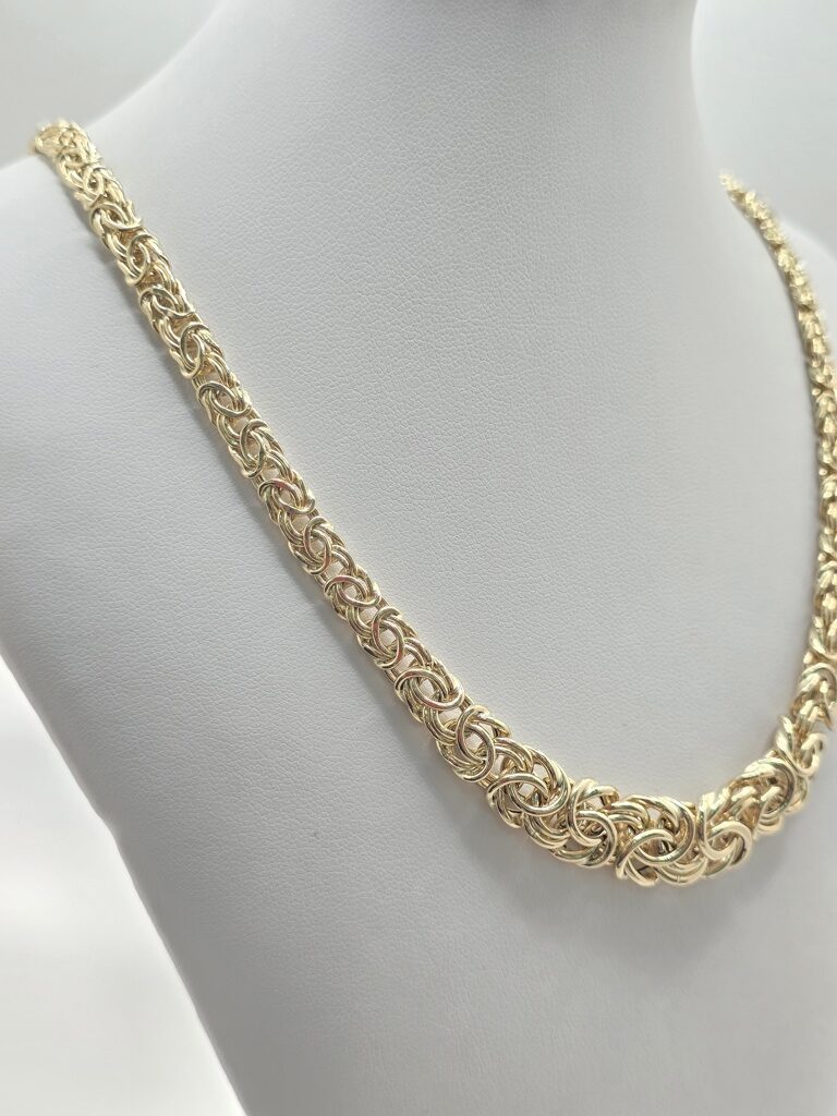 14K BYZANTINE CHAIN – 18" – JY Jewelry Wholesale