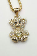 10K YELLOW CZ SMALL TEDDY BEAR PENDANT – JY Jewelry Wholesale