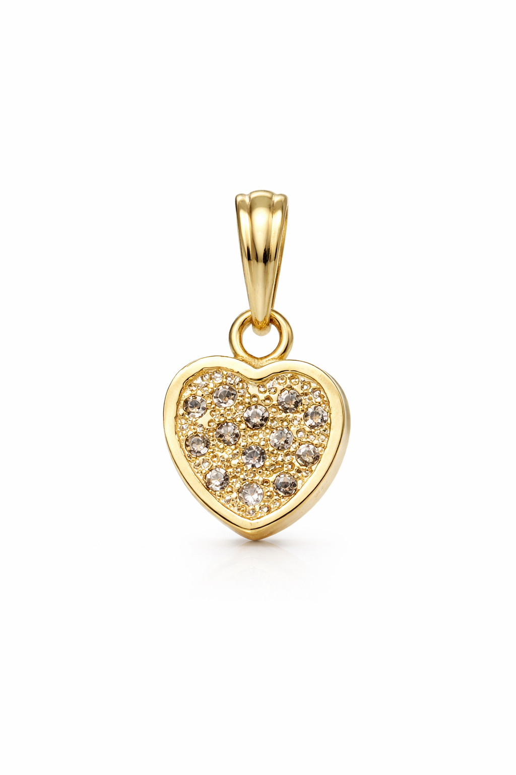10K YELLOW GOLD SMALL HEART DIAMOND PENDANT – JY Jewelry Wholesale
