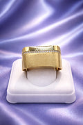 10K ELEGANT NEVADA DESIGN CZ DETAIL RING – 9 – JY Jewelry Wholesale