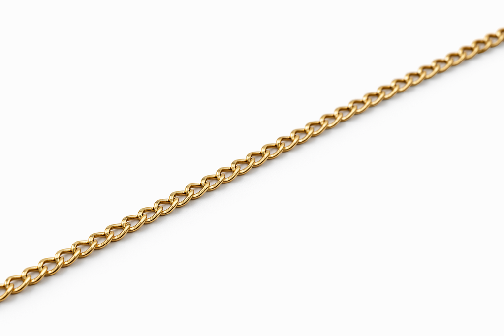 10K HOLLOW CUBAN CURB FLAT CHAIN – 20" 2MM – JY Jewelry Wholesale