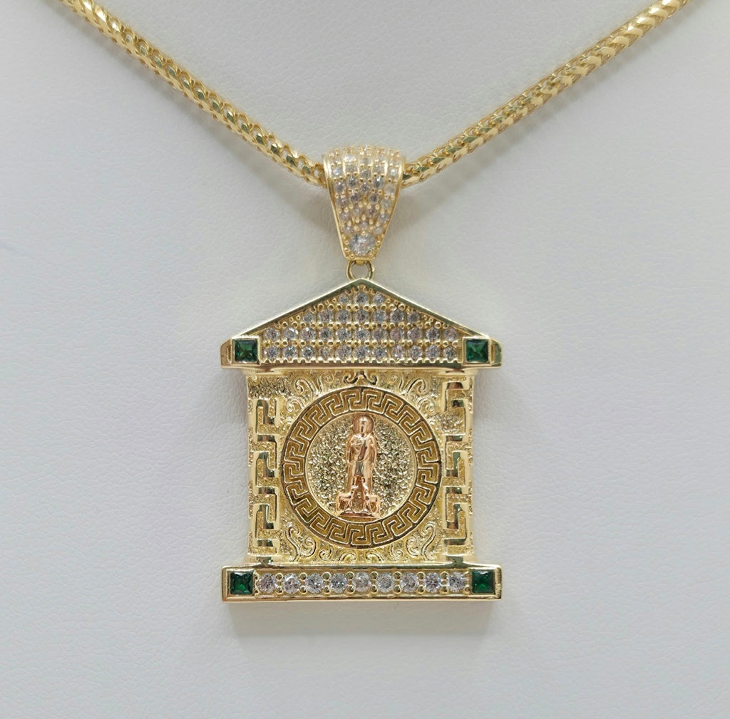 14K CZ HOUSE STYLE SAN LAZARO PENDANT – JY Jewelry Wholesale