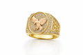 14K CZ BACKGROUND EAGLE RING – 11 – JY Jewelry Wholesale