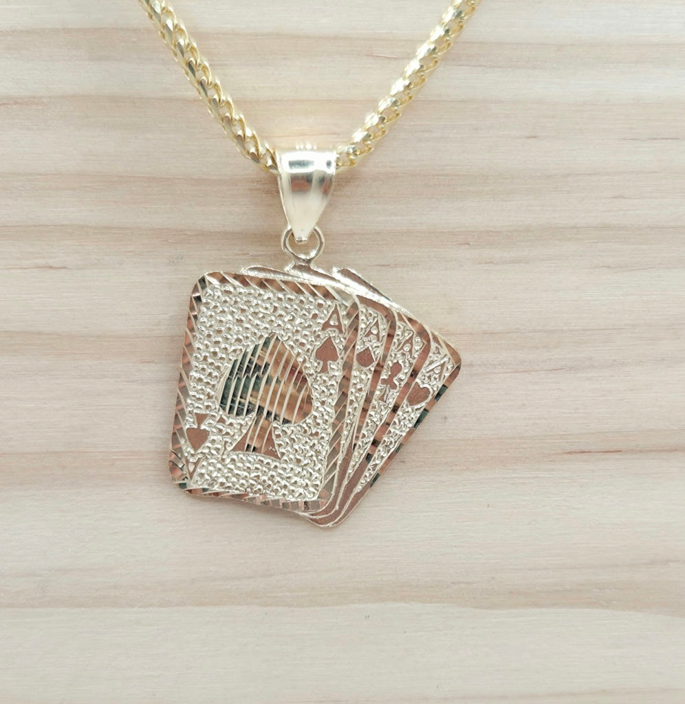 10K GOLDEN POKER PENDANT – JY Jewelry Wholesale