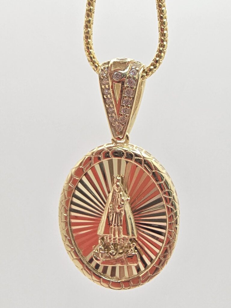 10K SMALL OVAL CARIDAD PENDANT – JY Jewelry Wholesale